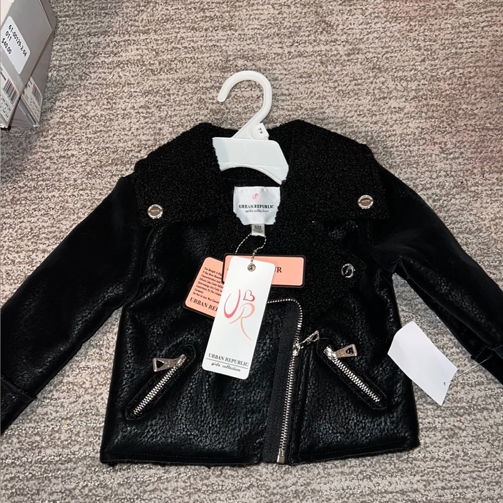 Faux Fur Leather Jacket